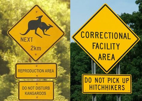 australian traffic signs